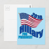 Hillary voor President 2016 Briefkaart (Voorkant / Achterkant)