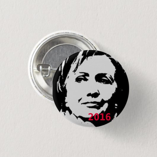 Hillary voor President 2016 Button (Voorkant /achterkant)