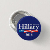 Hillary voor President 2016 Ronde Button 3,2 Cm (Voorkant /achterkant)