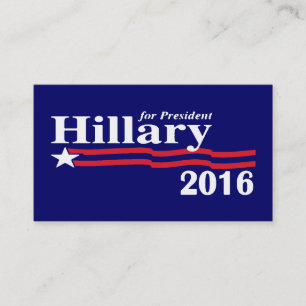 Hillary voor President 2016-Visitekaartjes Visitekaartje