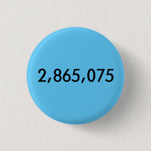 Hillary won de volksstemming! ronde button 3,2 cm