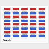 Hillary won het referendum vierkante sticker (Vel)