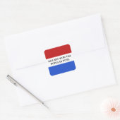 Hillary won het referendum vierkante sticker (Envelop)