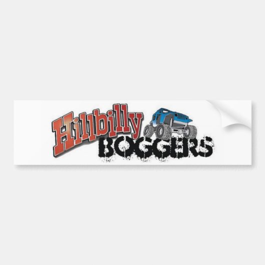 Hillbilly Boggers Bumpersticker (Voorkant)