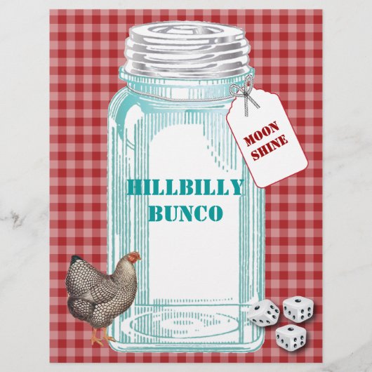 HIllbilly Bunco Flyer (Voorkant)