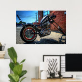 Hillbilly Deluxe Sportster Chop Poster (Thuiskantoor)