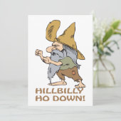 HillBilly Ho Down Kaart (Staand voorkant)