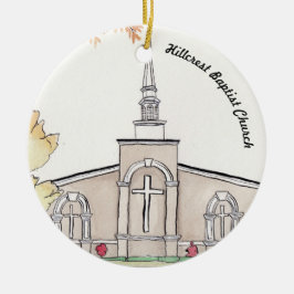 Hillcrest Baptist Church, Hopkinsville, KY Keramisch Ornament
