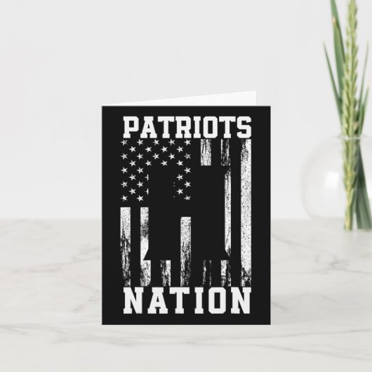 Hillcrest Patriots Logo Nation Hs Kaart (Voorkant)