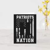 Hillcrest Patriots Logo Nation Hs Kaart (Gele Bloem)