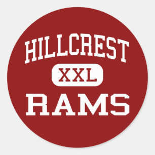 Hillcrest - Rammen - Hoog - Simpsonville Ronde Sticker