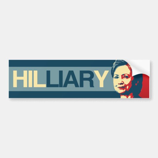 HILLIARY - Anti-Hillary Propaganda - - Bumpersticker (Voorkant)