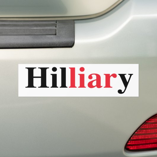 "Hilliary" Bumpersticker (Op auto)
