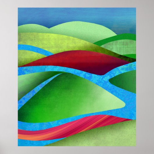 Hills on Ice Poster (Voorkant)