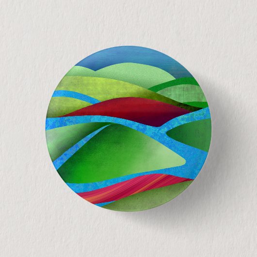 Hills on Ice Ronde Button 3,2 Cm (Voorkant)
