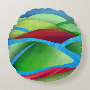 Hills on Ice Sierkussen Rond Kussen