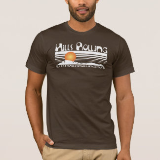 Hills Rolling - Bruin T-shirt met zonneontwerp