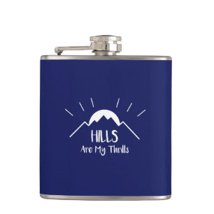 Hills zijn mijn trillingen heupfles