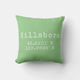 Hillsboro Oregon Latitude Longitude Kussen
