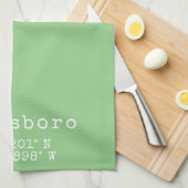 Hillsboro Oregon Latitude Longitude Theedoek (Quarter Fold)