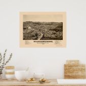 Hillsborough, NH Panoramic Map - 1884 Poster (Keuken)