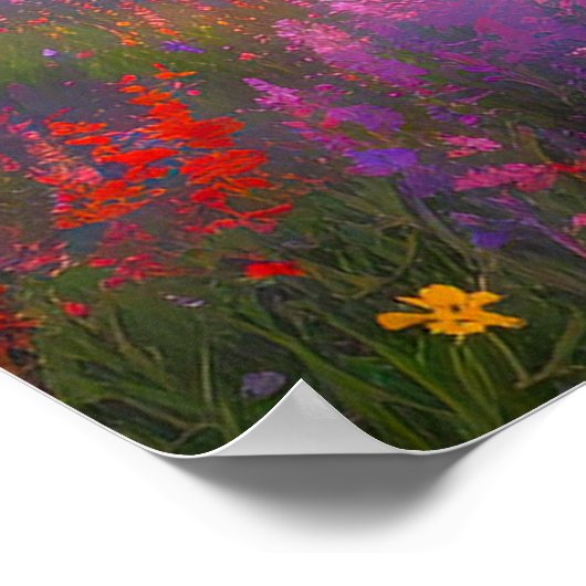 Hillside Blooms Poster (Hoek)