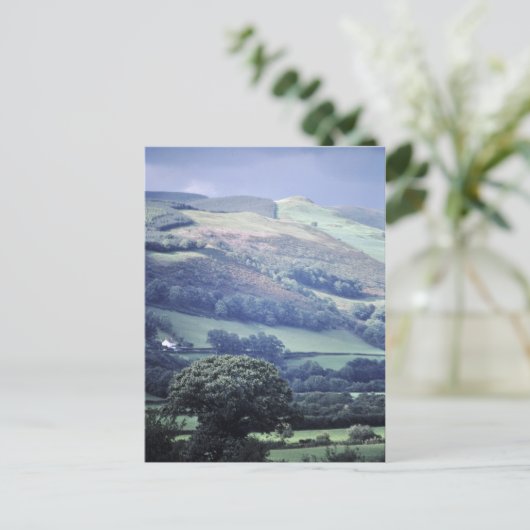 Hillside in Wales briefkaart UK (Staand voorkant)