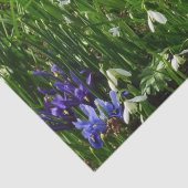 Hillside of Early Spring Flowers Landscape Tissuepapier (Detail)