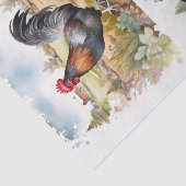 Hillside Roosters Tissuepapier (Detail)