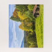 Hillside Shack Uitzicht of Mountains & Forest Legpuzzel (Verticaal)
