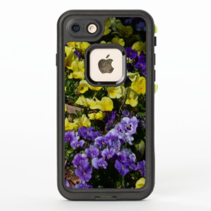 Hillside van Paarse en gele pansies