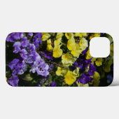 Hillside van Paarse en gele pansies Case-Mate iPhone Case (Achterkant (horizontaal))