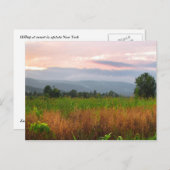 Hilltop bij Sunset Briefkaart (Voorkant / Achterkant)