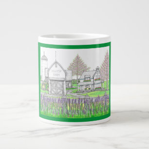 Hilltop Farm au printemps Jumbo Coffee Mug