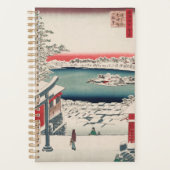 Hilltop Snow Uitzicht  Ukiyo-e Japanse kunst Planner (Voorkant)