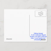 Hilltop Spring Briefkaart (Achterkant)