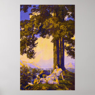 Hilltop van Maxfield Parrish Poster