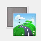 Hilly road, aimant (Recto/Verso)