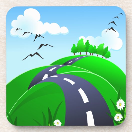 Hilly road, dessous de verre (Devant)