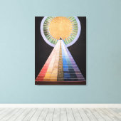 Hilma Af Klint, altaarstuk nr. 1, Abstracte kunst Canvas Afdruk (Insitu (Houten vloer))
