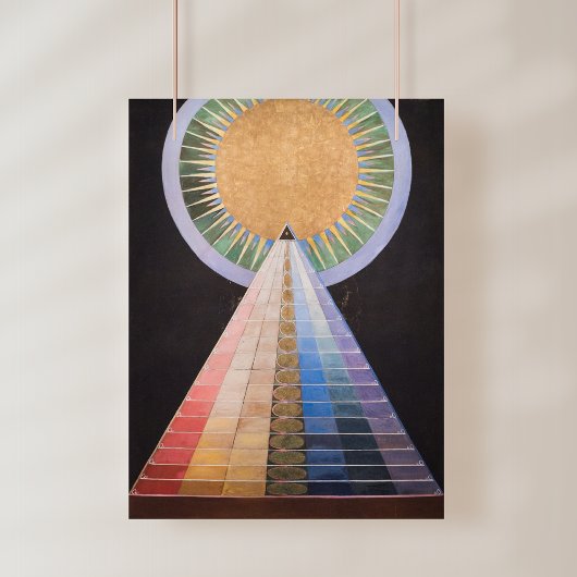 Hilma Af Klint, altaarstuk nr. 1, Abstracte kunst Foto Afdruk