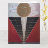 Hilma Af Klint, altaarstuk nr. 2, Abstracte kunst Kaart (Gele Bloem)