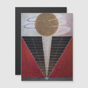 Hilma Af Klint, altaarstuk nr. 2, Abstracte kunst Magnetische Uitnodiging