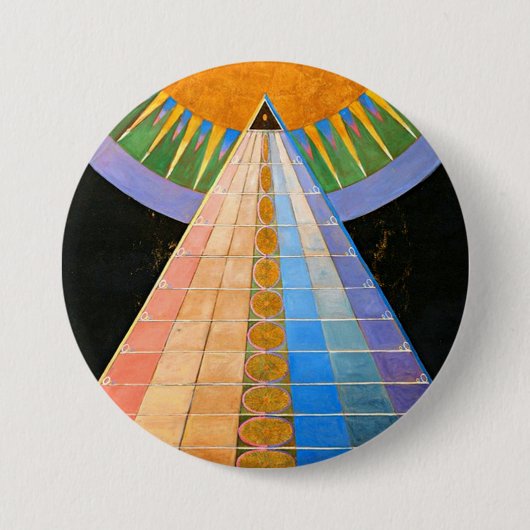 Hilma Af Klint Altarstuk nr. 1 Ronde Button 7,6 Cm (Voorkant)