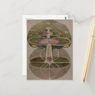 Hilma af Klint, Boom van de Kennis No1 Abstracte K Briefkaart