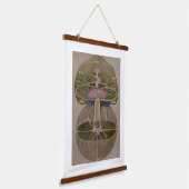 Hilma af Klint, Boom van de Kennis No1 Abstracte K Hangend Wandkleed (Gebogen)