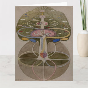 Hilma af Klint, Boom van de Kennis No1 Abstracte K Kaart