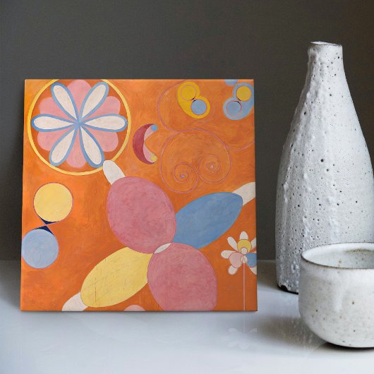 Hilma Af Klint de 10 grootste nr. 4 Abstract Tegeltje