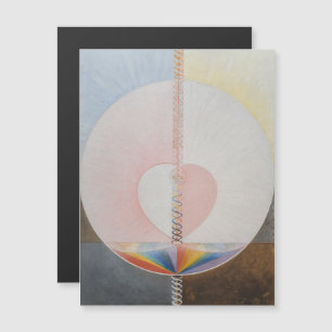 Hilma af Klint, de duif nr.25, Abstracte kunst Magnetische Uitnodiging