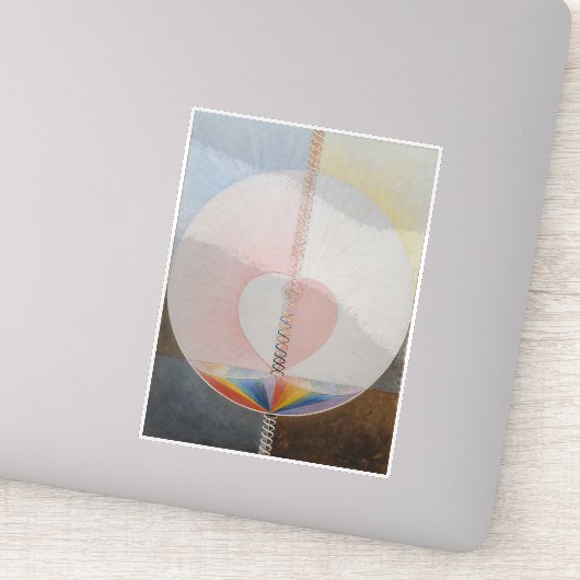 Hilma af Klint, de duif nr.25, Abstracte kunst Sticker (Detail)